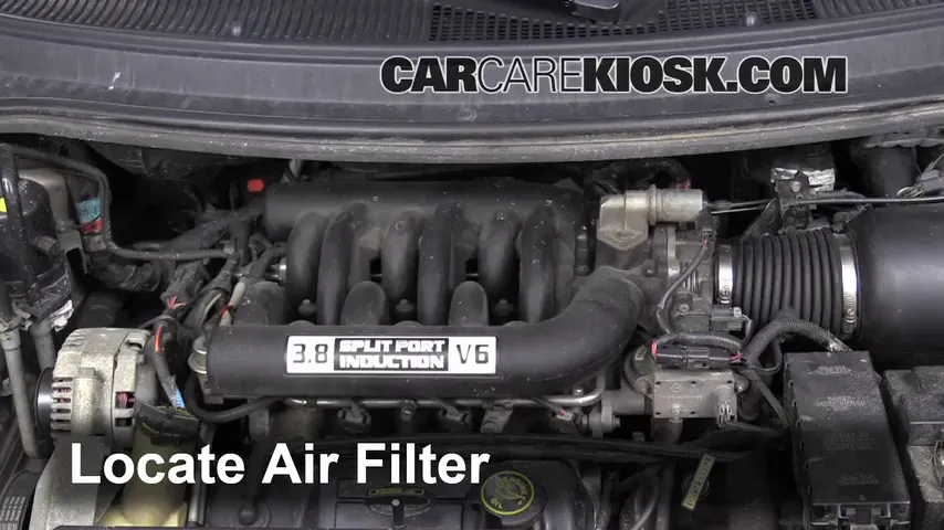 1996 Ford Windstar GL 3.8L V6 Air Filter (Engine)